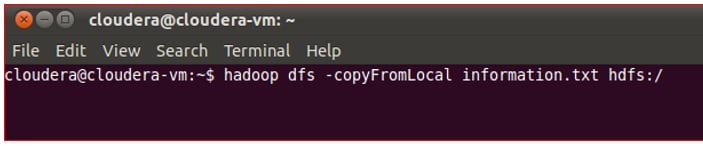 Command to read the content of Pig file into HDFS