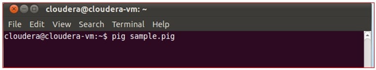 Command to execute the pig script in HDFS mode