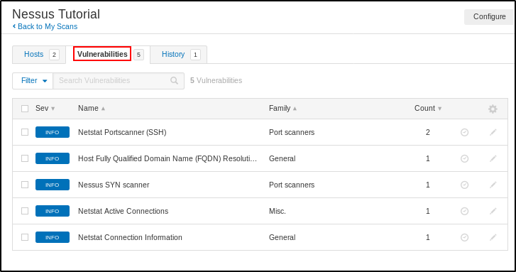 Nessus scan result - network scanning for ethical hacking - edureka