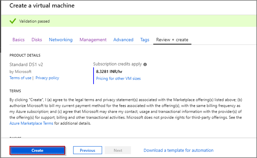 Create a vm - Azure Tutorial - Edureka