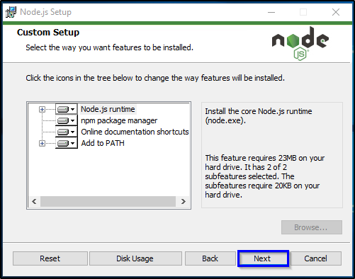 Installation Step 7 - Node JS Installation - Edureka