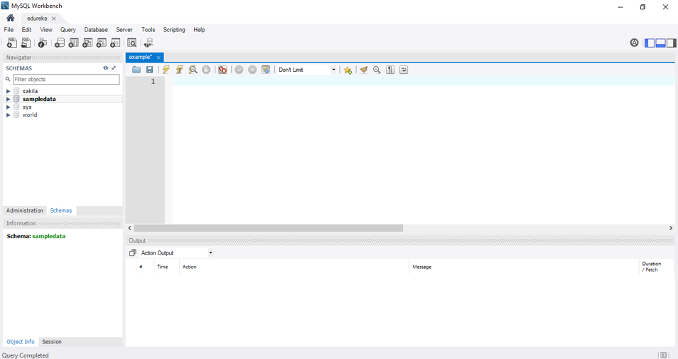 MySQL Workbench - SQL vs NoSQL - Edureka