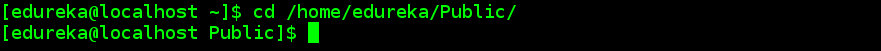 cd - linux commands - edureka