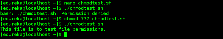 chmod - linux commands - edureka