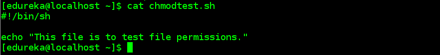 chmod script - linux commands - edureka