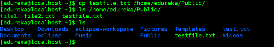 cp - linux commands - edureka