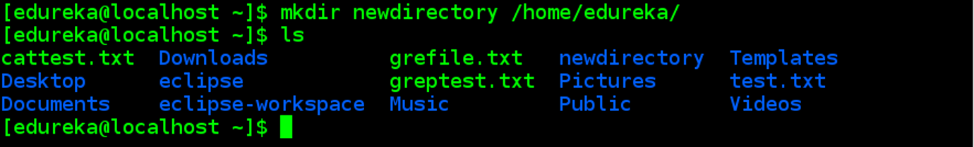 mkdir - linux commands - edureka