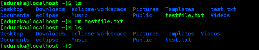 rm - linux commands - edureka