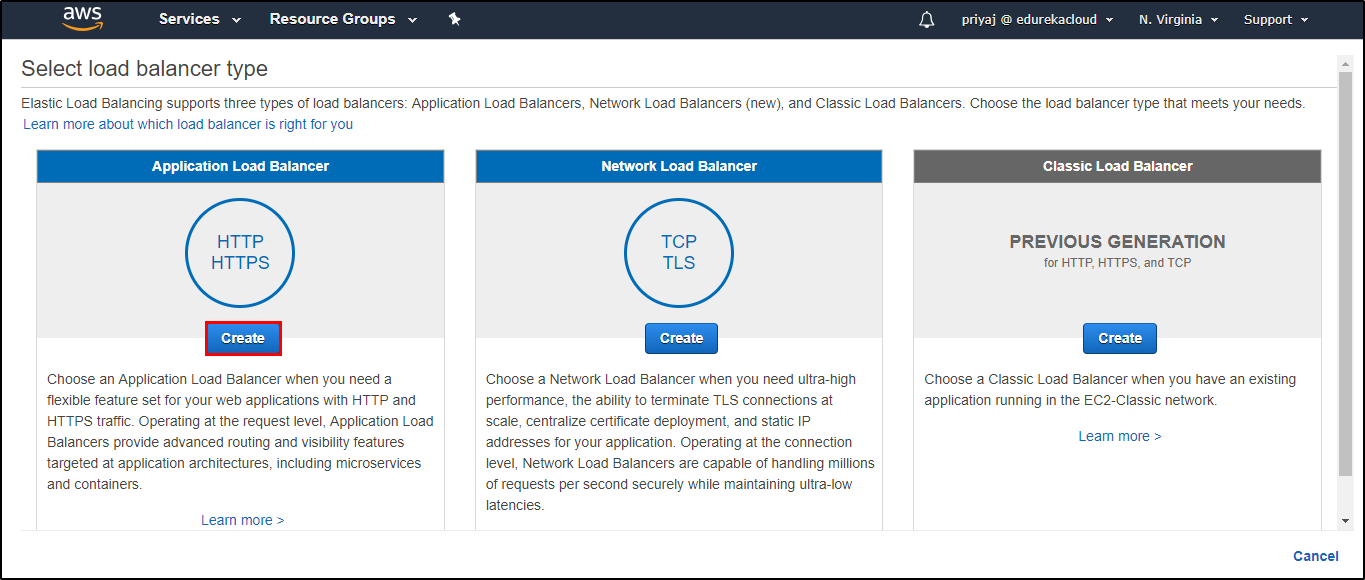 Create Load Balancer - Elastic Load Balancer - Edureka