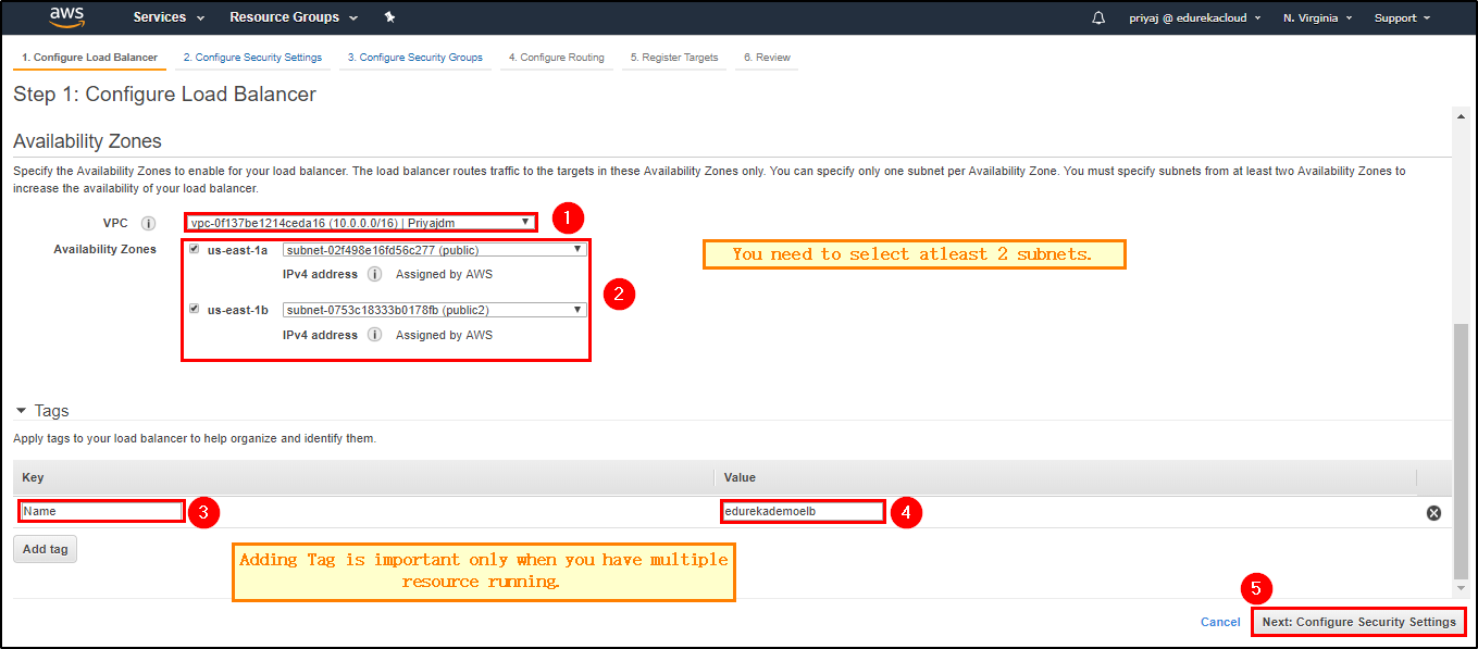 Create Load Balancer - Elastic Load Balancer - Edureka