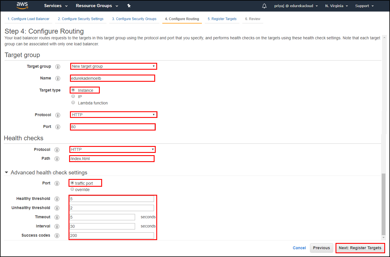 Create Load Balancer - Elastic Load Balancer - Edureka