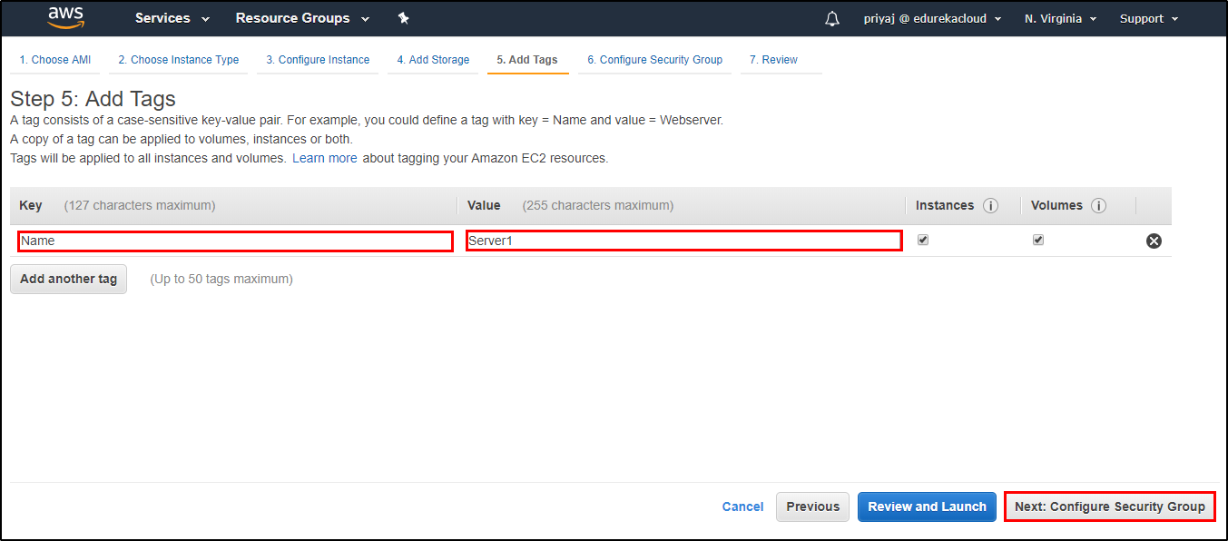 Create EC2 Instance - Elastic Load Balancer Tutorial - Edureka