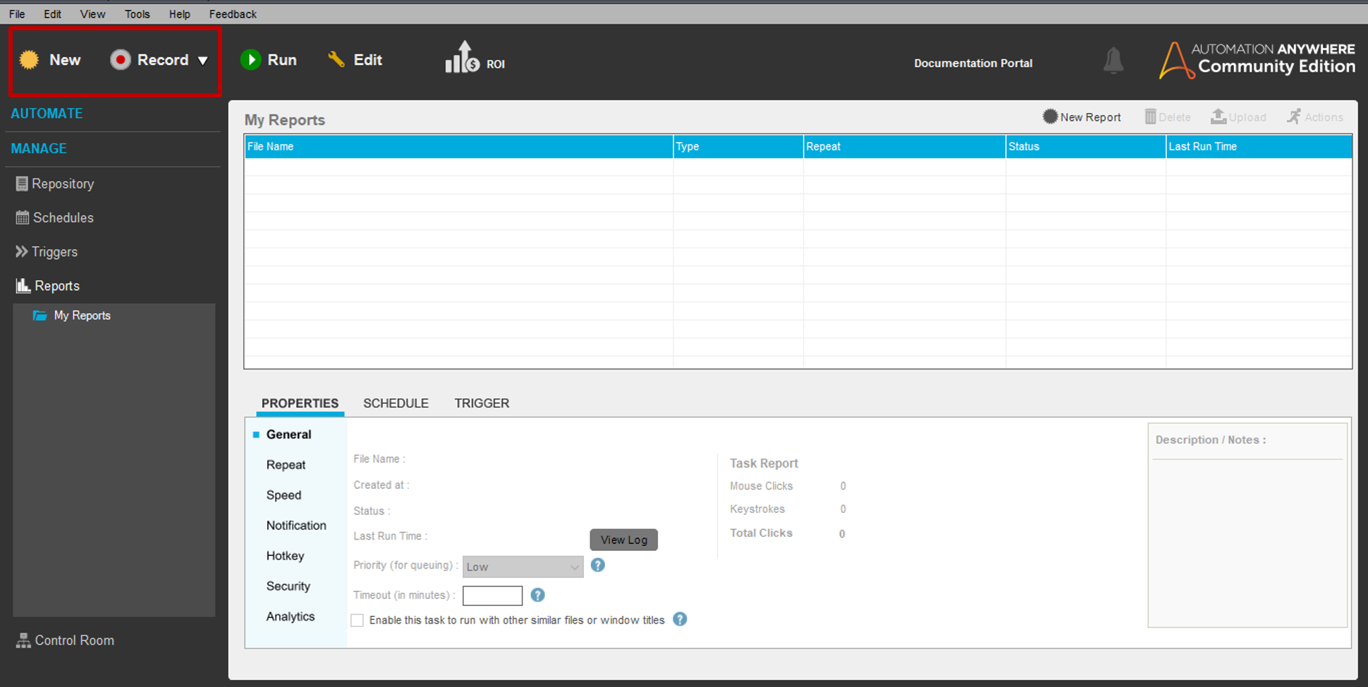 Creating a task - Automation Anywhere Bots - Edureka