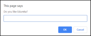Prompt alert - Alerts in Selenium - Edureka