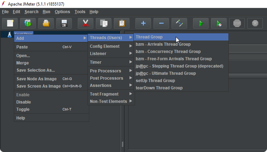 Thread group - jmeter correlation - edureka