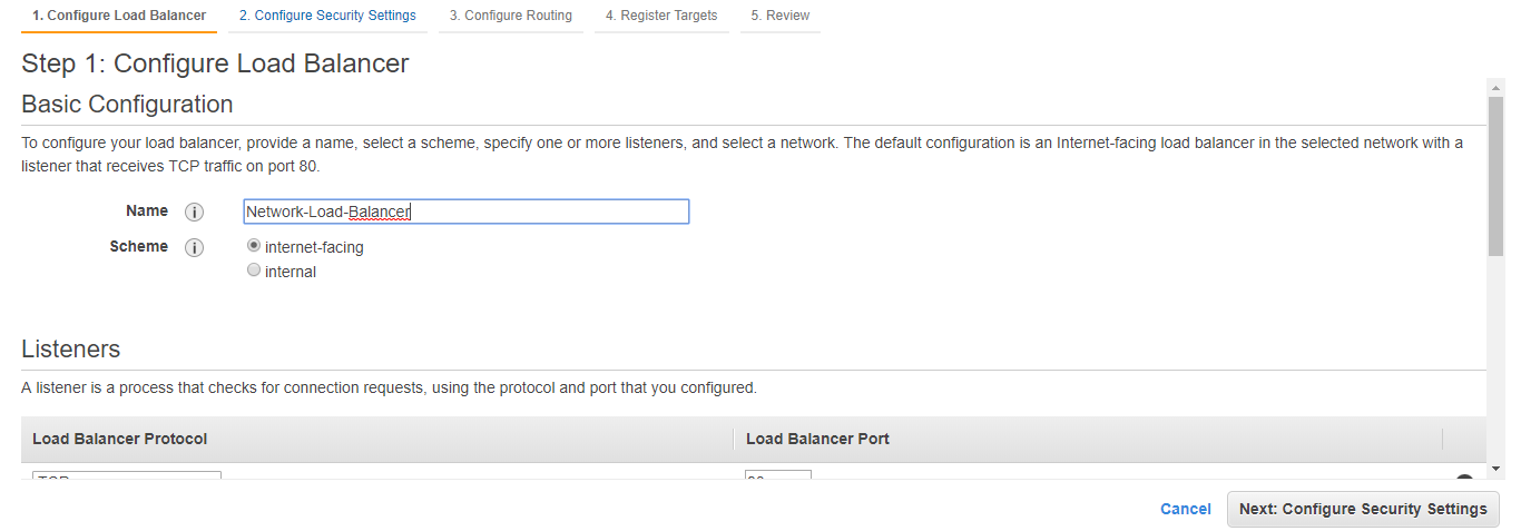 create-lb2a - Network Load Balancer - Edureka