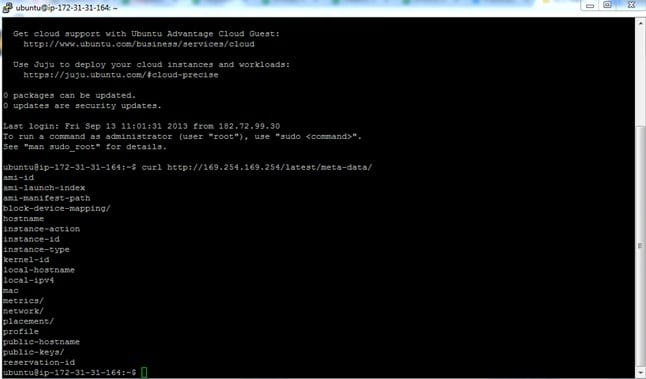 Ubuntu Instance Metadata