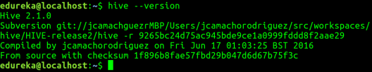 Hive Version - Hive Installation - Edureka