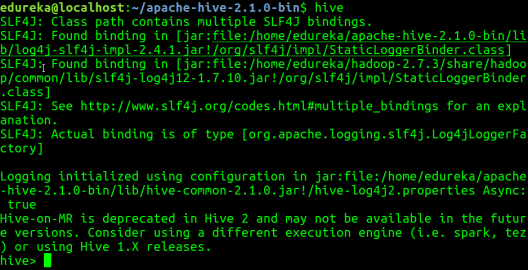Start Hive Shell - Hive Installation - Edureka