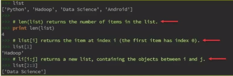 Accessing Lists in Python