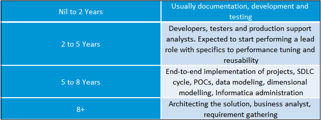 Informatica profiles