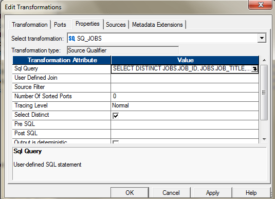 SQL覆盖Informatica面试问题