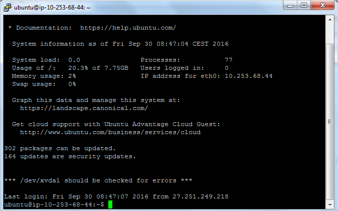 Ubuntu EC2 Instance Terminal - AWS EC2 Tutorial