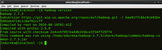 Check Hadoop version - Install Hadoop - Edureka