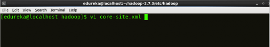 Editing Core-site - Install Hadoop - Edureka