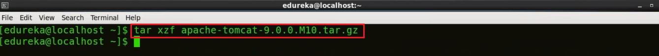 Extract Contents From Tomcat Tar File - Install Jenkins - Edureka