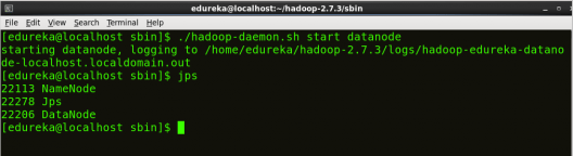 Start DataNode - Install Hadoop - Edureka