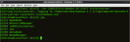 Start Job history - Install Hadoop - Edureka