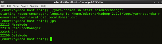 Start ResourceManager - Install Hadoop - Edureka