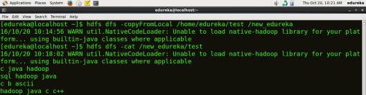 Copy File from Local to HDFS - HDFS Commands - Edureka