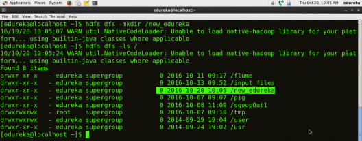 Make Directory in HDFS - HDFS Commands - Edureka