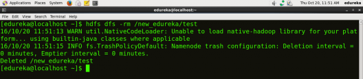Remove File from HDFS - HDFS Commands - Edureka