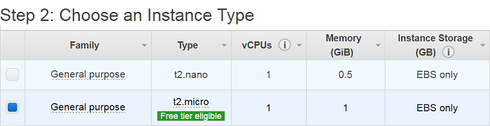 Select EC2 Instance Type - Aws EC2 Tutorial - Edureka