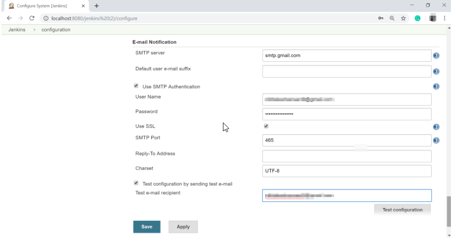 SMTP authentication