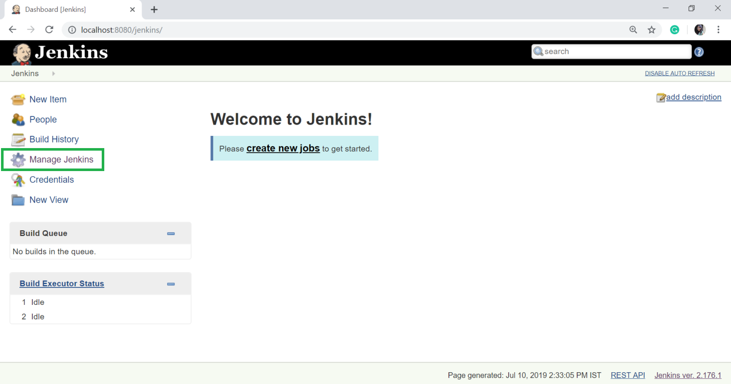 jenkins devops tools and tomcat setup