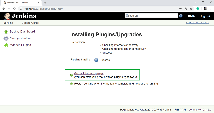 install plugins /upgrades
