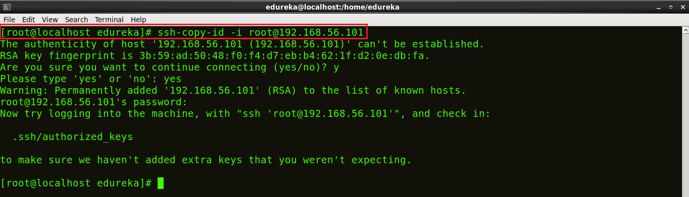 Add Ssh Key - Install Ansible - Edureka