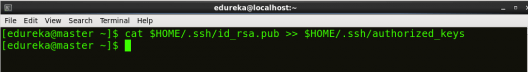 ssh Authorizing localhost - Hadoop Multi Node Cluster - Edureka