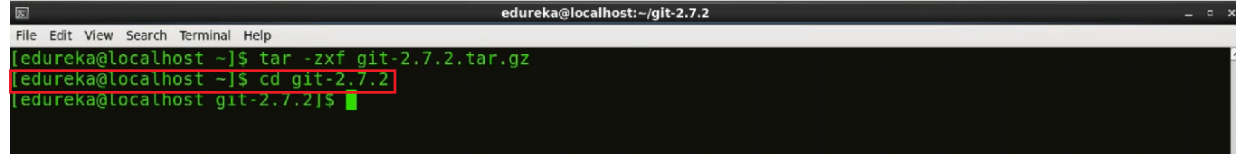 Centos Git Installation Step 11 - Install Git - Edureka