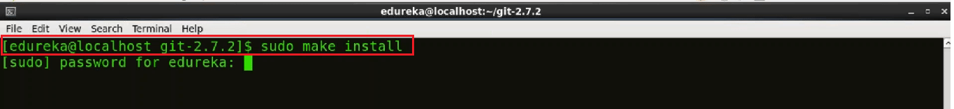 Centos Git Installation Step 14 - Install Git - Edureka