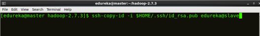 Copy master node key to slave - Hadoop Multi Node Cluster - Edureka
