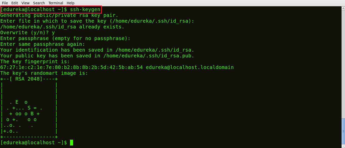 Generate Ssh Key - Install Ansible - Edureka