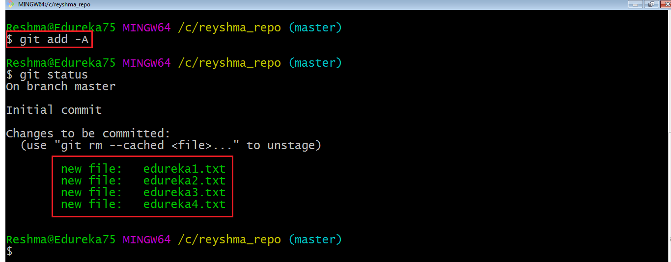 Git Add All - Git Tutorial - Edureka