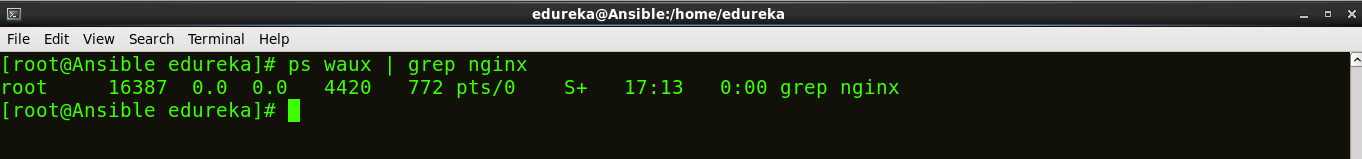 Grep Nginx - Install Ansible - Edureka