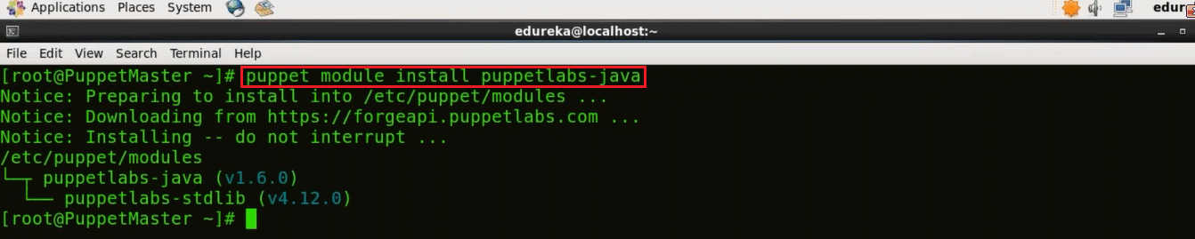 Java Module - Install Puppet - Edureka