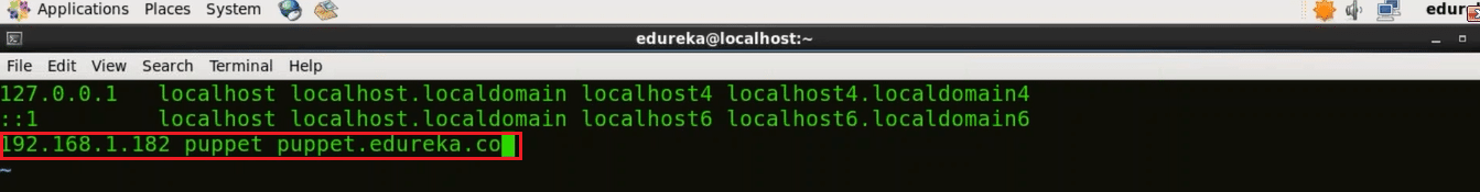 Puppet Slave Hosts File - Install Puppet - Edureka